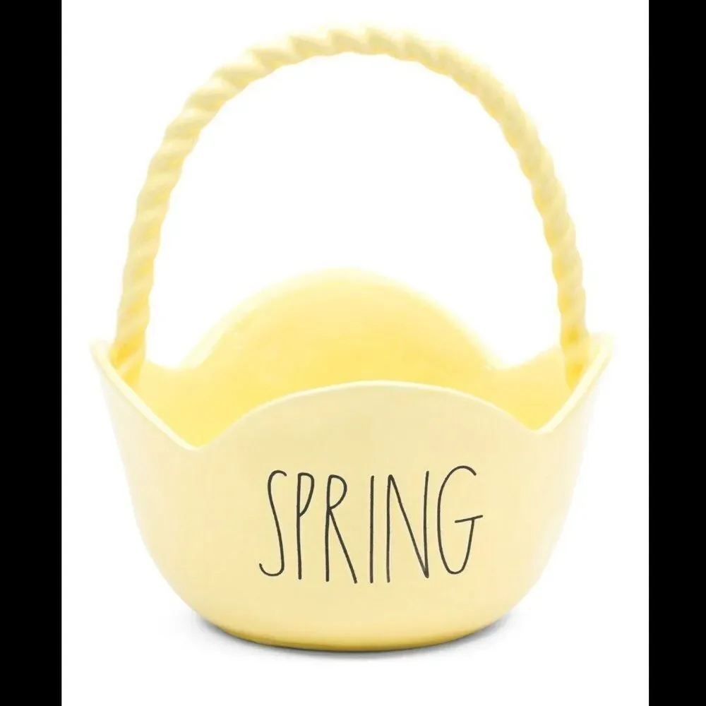 Rae Dunn Spring Ceramic Flower Basket
